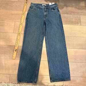 ABERCROMBIE & FITCH WOMENS HIGH RISE THE LOOSE SIZE 27 DENIM JEANS NEW